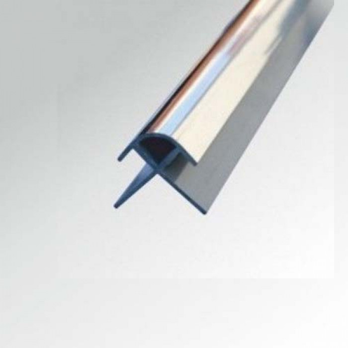 1 x CHROME External Trim For 5/6mm Wall Panels OR 10MM Shower Wall